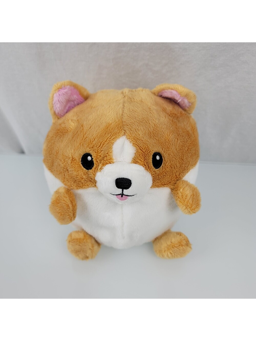 Squishable CORGI Plush 6" White Brown Stuffed Animal Round Dog